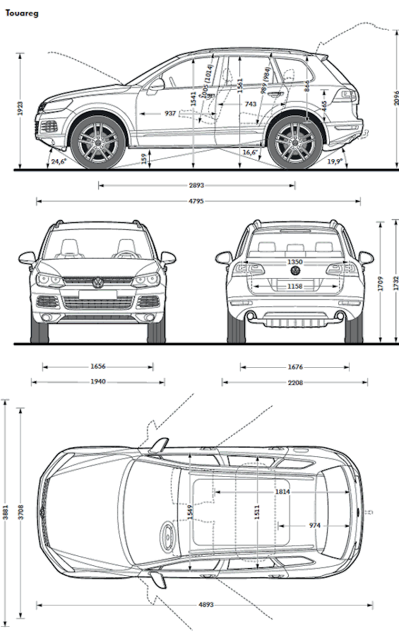 Touareg 2011 dane techniczne i eksploatacyjne Volkswagen